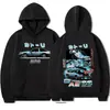 Talla Europea TransfronterizaSudadera con Capucha para Hombre Manga Initial D Hachiroku Cambio Derrape
