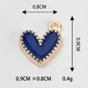 Pulseira Colar Pingente Acessório DIY Materiais Seis Cores Coração Liga Metálica Pingente Único Conector de Pingente Acessório