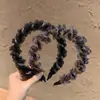 Diadema de Malla con Pedrería de Lujo Nueva 2026 para Mujer con Dientes, Pinza para el Cabello de Corona Alta, Accesorio para el Cabello de Diadema de Moda de Gama Alta