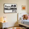 Letreros de Lata Vintage Retro al por Mayor en Stock con Temas de Calavera y Calabaza para Halloween, Colgantes Decorativos de Metal para Pared