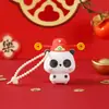 2026 Panda da Sorte Squishy Chaveiro de Ano Novo Brinquedo de Estudante Pingente Máquina de Garra Presente Boneca Estilo Fofo