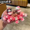 Nuevo llavero lindo de la serie Sanrio, Kuromi y My Melody llavero para pareja de coche colgante pequeño