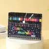 Caneta Glitter Marcador Luminoso Caneta Fluorescente Pintura Tinta Brilhante Estrela Caneta Glitter Caneta Marcadora Estudante Caneta Pérola
