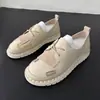 Zapatos Mocasines de Piel de Vaca Estilo Nuevo 2026 para Mujer, Zapatos de Suela Blanda Cómodos para Madres, Zapatos Individuales Cosidos a Mano, Talla Grande 40-41
