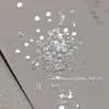 Decoraciones para Uñas con Purpurina, Diamantes Triturados Reflectantes Deslumbrantes Famosos en Internet, Azúcar, Corazón de Gama Alta, Mariposa, Estrella, Decoraciones de Copo de Nieve Navideño