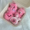 Lindo Llavero Colgante de Castor que Saca el Trasero Rosa, Peluche de Castor, Decoración para Mochila, Regalo para Mejor Amigo