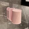 Vaso para enjuague bucal Cepillo de dientes Taza para dientes Estante de almacenamiento Montado en la pared Dibujo animado Lindo Montado en la pared Caja de almacenamiento para pasta de dientes infantil Soportes dentales