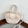 Bolsas Tejidas para Mujer 2026 Nueva Moda Estilo Étnico Bolso Cubo Bolso de Paja Bolso de Mano Bolso de Playa Venta al por Mayor