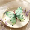 Mini decoración de mariposa de seda colorida para simulación de habitación de boda, para decoración de pared de fondo de boda y accesorios para fotos