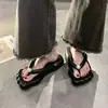 Chanclas de Mujer Estilo Hada de Moda 2026 para Vacaciones en la Playa, Chanclas de Tira para Estudiantes, Sandalias de Perlas para Mujer