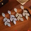 Pendientes Temperamentales de Flor de Diamante, Pendientes de Nuevo Estilo Frescos y Dulces Estilo Hada, Pendientes de Moda para el Trabajo con Forma de Pétalo