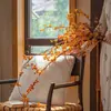Flores Artificiales con Enredadera de Serpiente del Sur, Fruta de la Fortuna de Nuevo Estilo Chino, Arreglo Floral Falso para Sala de Estar, Flores Secas, Arte Floral Decorativo Artificial Inspirado en Wabi-Sabi Zen