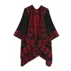 Chal de Viaje del Noroeste de Chuanxi Estilo Étnico Paisaje Pueblo Jacquard Capa Atmósfera para Fotos Ropa Exterior Cálida Más Vendido