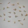 Banyan Tree Plata S925 Pareja DIY Lujo Ligero Collar 26 Letras Simple Nicho Mini Colgante Diamante Flash Cadena de Cuello