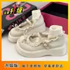 Zapatos Mary Jane Negros con Lazo Dulce 2025 Otoño Nuevos Retro de Suela Gruesa para Aumentar Altura Lolita Zapatos Pequeños de Piel para Mujer
