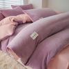Edredón de invierno, edredón, funda de edredón, un juego de ropa de cama, juego completo de edredón de invierno acolchado y cálido, núcleo individual, dormitorio extraíble y lavable