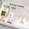 Comércio Exterior Mais Vendido Novo Tendência Quadrado Relógio Feminino Relógio Dourado Relógio Feminino Pulseira de Aço Relógio Feminino Fabricante em Estoque Atacado