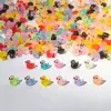 Accesorios Luminosos de Pato Mini de Resina DIY Hechos a Mano Pegamento de Crema Paisaje Micro Escenario Decoración de Funda de Teléfono Adorno Pequeño