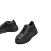 Zapatos casuales de moda con cordones de cuero genuino cómodos para mujer, zapatillas versátiles de suela gruesa nuevas para otoño e invierno 2026 para chicas menudas