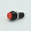 Interruptor de botón pulsador circular pequeño PBS-11B de rearme automática, botón no bloqueante de 12 MM