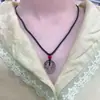[Colgante de Paz de Año Nuevo] Doble Felicidad y Prosperidad Nuevo Estilo Chino Calado Colgante de Collar de Calabaza Suéter Tendencia Nacional Collar de la Suerte