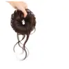 Peluca de Moño Bigote de Dragón Postizo Peinado de Moño Estilo Antiguo Cabello Rizado Voluminizador Corona Alta