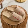 Zapatillas chinas de primavera y verano, todo lino, para interior, mujer, antideslizantes, de verano, para oficina, pareja, sandalias de suelo para hombre