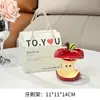 Estante de Almacenamiento para Cepillo de Dientes Eléctrico de Cerámica Apple Lavabo del Baño Tocador Pasta de Dientes Base para Cepillo de Dientes Flor de Seda