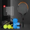 Raqueta de tenis transfronteriza de fibra de carbono de una sola pieza para un jugador con entrenador de tenis de rebote de cuerda set de raqueta ultraligera