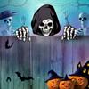 Cerca de pátio de Halloween transfronteiriça Terror Peeper Decoração Prato Atmosfera de feriado Layout do site Adereços Plug-in