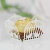 Estilo europeu de decoração de casamento caixa de laser oco casamento amor pássaro gaiola chocolate papel rendas fábrica em estoque vendas diretas