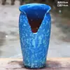 Vaso de flores carnudo doméstico fita de incisão alta entalhe planta zisha cerâmica penhasco pilha velha vaso respirável