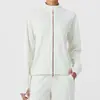 Chaqueta Deportiva Nueva Transfronteriza para Mujer con Cuello Alto, Top de Fitness a Prueba de Viento, Chaqueta de Entrenamiento al Aire Libre para Correr Yoga