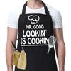 E-Commerce Transfronteiriço Avental Criativo para Churrasco à Prova d'Água Festa na Cozinha Letra Engraçada Avental Estilo Jardim Avental Estampado