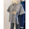 Camiseta de Algodão Grossa com Gola Redonda e Manga Curta, Fashionable e Juvenil, para Primavera e Verão 2026