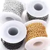 Cadena Fina de Aleación de Aluminio, Cadena para Ropa que no se decolora, Cadena para Bolsos, Cadena Retorcida para Cestas de Flores, Accesorios para Joyería Hecha a Mano DIY