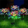 Luzes de Fogos de Artifício Solares à Prova d'Água para Exterior, Luzes Decorativas de Paisagem de Fio de Cobre para Pátio, Jardim de Flores e Gramado