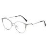 Marco de Gafas Moda Nuevo Ojo de Gato para Mujer Tendencia Decoración de Diamantes Espejo Plano Comercio Exterior Transfronterizo Gafas que Cambian de Color Anti-azul