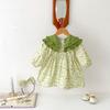 Outono 2026 Roupas de Bebê Conjuntos Combinando Irmãs para Meninas, Macacão Triângulo de Renda, Vestido de Menina, Algodão Puro Quente
