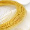 Alambre de cobre trenzado envuelto en oro de 14K, alambre de cobre dorado real de 18K para bricolaje hecho a mano, material para modelar joyería para la oreja