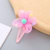 Doce Infantil Coreano Cor de Bala Flor de Cinco Pétalas Pequeno Fresco Enfeite de Cabeça Grampo de Cabelo de Princesa Acessórios de Cabelo Presilha Bb Fofa