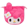 Bolsa de felpa estilo japonés linda para monedas con cordón bolsa portátil para guardar toallas sanitarias accesorio JK bolso cruzado pequeño simple