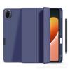 Para capa protetora plana de painço Xiaomi Pad 7 11,2 polegadas com sensação de pele, tripla dobra, com suporte para caneta em TPU, capa de couro 2024