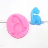 Mejor que molde de silicona de dinosaurio para chocolate DIY horneado pastel fondant decoración molde Molde de epoxi de cristal