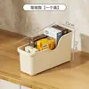 Caja de Almacenamiento para Ollas con Ruedas Organizador de Gabinete de Cocina Caja de Almacenamiento con Ruedas Cesta Deslizable Caja de Almacenamiento Estante