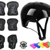 Casco Flor de Ciruelo, Patines, Equipo de Protección de Mariposa, Patineta, Bicicleta de Equilibrio, Rodilleras para Deportes en Bicicleta, Juego Completo de Candados para Bicicleta