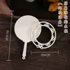 Accesorios de Imán para Refrigerador Hechos a Mano con Bordado Dai, Brocado Song, Marco de Fotos Redondo Tie-Dye DIY, Montaje Cuadrado, Marco de Madera de Tres Capas para Bordado