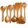 Espátula de Madeira Maciça Especial para Panelas Antiaderentes Pá de Madeira Espátula para Saltear Fabricante de Utensílios Domésticos Venda por Atacado