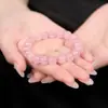 Pulsera de Ágata Roja Popular 7A para Venta al por Mayor, Pulsera de Cuentas de un Solo Círculo para el Año de Nacimiento, Venta Directa en Transmisión en Vivo de Douyin