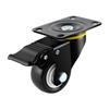 Roda universal roda rodízio pesado giro silencioso roda direcional 34 polegadas com eixo freio carrinho de empurrar manual pequeno reboque polia